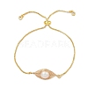 Natural Cultured Freshwater Pearl Slider Bracelets BJEW-JB11215-1