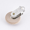 Beech Wood Baby Pacifier Holder Clips WOOD-T015-28-2