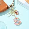 Alloy & Resin Pendant Decorations HJEW-YW00401-05-6