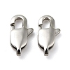 Tarnish Resistant 304 Stainless Steel Lobster Claw Clasps X-STAS-K13-1