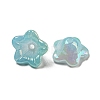 Iridescent Acrylic Bead Caps OACR-C021-08D-2