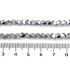 Electroplated Synthetic Non-magnetic Hematite Beads Strands G-A234-G03-01B-4