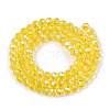 Electroplate Glass Beads Strands EGLA-A034-T6mm-B20-2