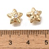 Brass Micro Pave Cubic Zirconia KK-Q001-04G-01-3