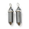 Synthetic Non-magnetic Hematite Pointed Pendants G-M378-01P-A16-2