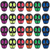 400Pcs Opaque Black Acrylic Beads MACR-SC0001-66-1