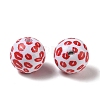 Printed Opaque Acrylic Beads AC-CBA6329-02B-01-2