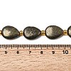 Natural Pyrite Beads Strands G-Z131-B01-01-5