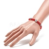 5Pcs 5 Style Natural Gemstone & Synthetic Hematite & Alloy Saint Benedict Beaded Stretch Bracelets Set for Women BJEW-JB08965-3