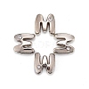Letter Slider Beads for Watch Band Bracelet Making X-ALRI-O012-M-NR-1