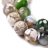 Dyed & Heated Natural Fire Crackle Agate Beads Strands G-P539-B01-20-4