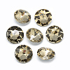 Pointed Back Glass Rhinestone Cabochons RGLA-T029-10mm-08-1