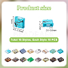 160Pcs 16 Styles 2-Hole Glass Seed Beads SEED-PH0002-70-2