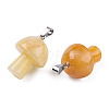 Natural Topaz Jade Pendants G-N0325-10M-3