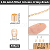 3Bags Brass Crimp Beads KK-BBC0026-10B-2