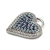 Brass Micro Pave Cubic Zirconia Pendants KK-I276-29P-03-2