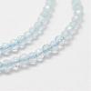Natural Aquamarine Bead Strands G-P270-2mm-15-4