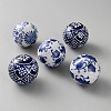 Handmade Porcelain Beads PORC-WH0023-001-1