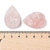 Natural Rose Quartz Cabochons G-K338-40C-02-3