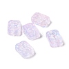 Transparent Spray Painted Glass Beads X-GLAA-I050-08C-1