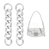2Pcs Aluminum Curb Chain Purse Strap Extender FIND-UN0003-04A-S-1