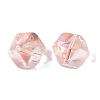 Electroplate Transparent Glass Beads EGLA-Q140-01-A04-2