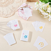 100Pcs Rectangle PP Plastic Price Tags CDIS-SP0001-39-4