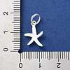 925 Sterling Silver Sea Animal Starfish Charms STER-E071-02S-07-3