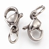 Tarnish Resistant 304 Stainless Steel Lobster Claw Clasps STAS-G240-01A-P-3