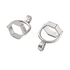 Non-Tarnish 304 Stainless Steel Bead Cap Bails X-STAS-L082-016P-2