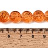 Baking Paint Transparent Glass Beads Strands GL-CBA2ED2-04B-4