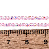 Transparent Glass Beads Strands EGLA-N028-01A-A11-5