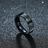 Valentine's Day Gifts Titanium Steel Cubic Zirconia Couple Rings For Men RJEW-BB16446-8-5