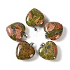 Natural Unakite Pendants GG-CBAA0EE-04P-02-1