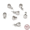 Anti-Tarnish Rhodium Plated 925 Sterling Silver Peg Bails STER-Z001-115P-4