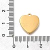 304 Stainless Steel Rhinestone Pendants STAS-R159-55G-04-3