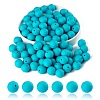 100Pcs Silicone Beads Round Rubber Bead 15MM Loose Spacer Beads for DIY Supplies Jewelry Keychain Making JX440A-1