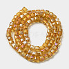 Electroplate Glass Beads Strands EGLA-D018-8x8mm-77-3