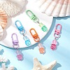 Luminous Transparent Resin Pendant Decorations HJEW-JM03093-2