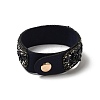 Faux Suede Snap Cord Bracelet LS-BJEW-F428-15-5