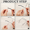 4Pcs 4 Styles Iron & Alloy Eyeglasses Chains AJEW-CN0002-75A-6