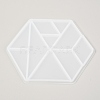 Hexagon Puzzle Silicone Molds X-DIY-I046-12-2
