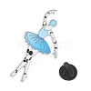 Ballerina Robot Enamel Pins JEWB-F047-01B-P-3