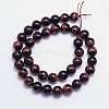 Natural Tiger Eye Round Bead Strands G-L411-06-10mm-2