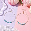 Synthetic Turquoise Dangle Earrings EJEW-JE05809-2