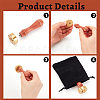 1Pc Golden Tone Brass Stamp Head DIY-OC0004-51K-4