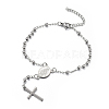 304 Stainless Steel Charm Bracelets BJEW-P234-01-1