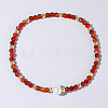 Natural Carnelian Beaded Stretch Bracelets for Women BG9690-5-1