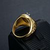 304 Stainless Steel and Enamel Finger Rings for Men FS-WGE3B17-02-2