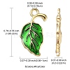 20Pcs 5 Colors Alloy Enamel Pendants ENAM-YW0003-14-3